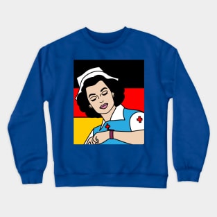 Colorful And Pretty Retro Nurse Crewneck Sweatshirt